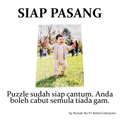 Puzzle Custom Saiz A3 (100 pcs) | 28 x 39cm | Gambar Sendiri | Custom Made