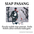 Puzzle Custom Saiz A4 LOVE (100 pcs) | 20 x 29cm | Gambar Sendiri | Custom Made