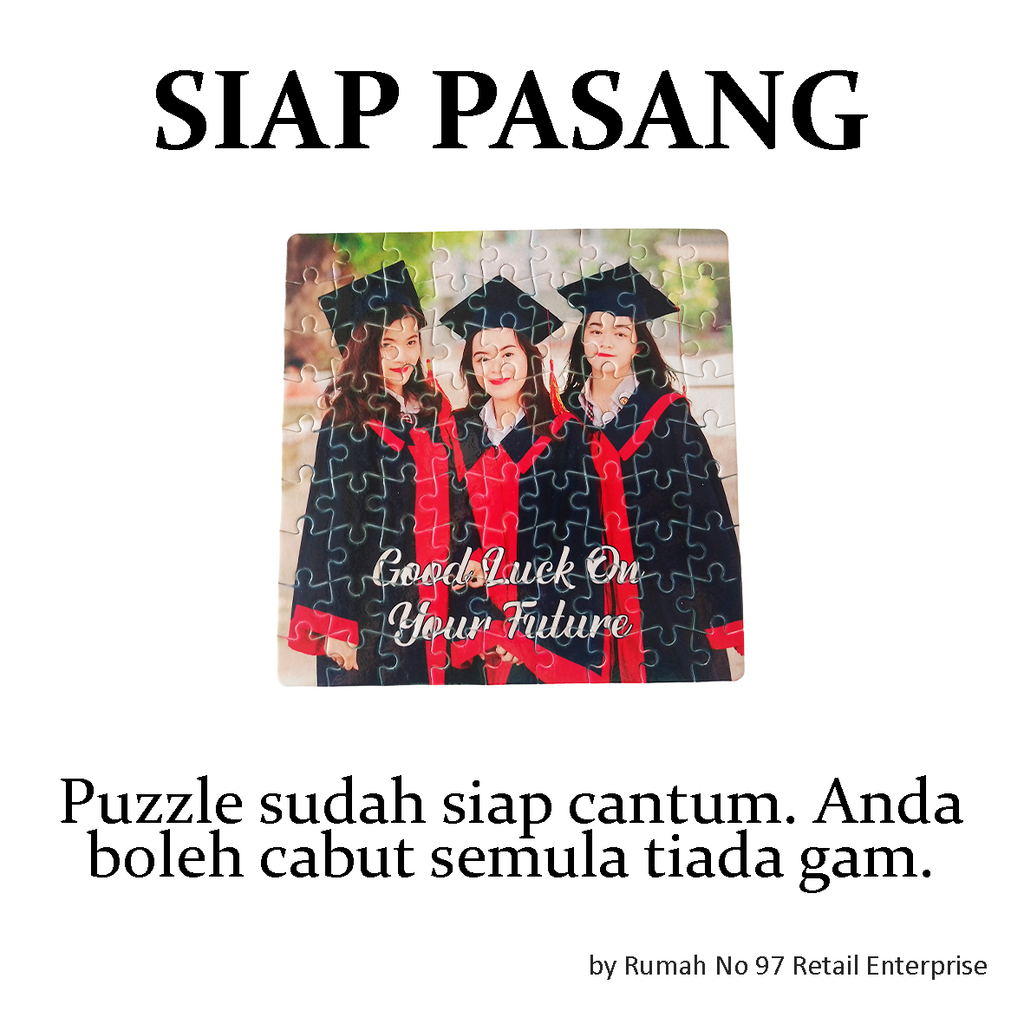 Puzzle Custom Saiz INSTA (81 pcs) | 20 x 20cm | Gambar Sendiri | Custom Made