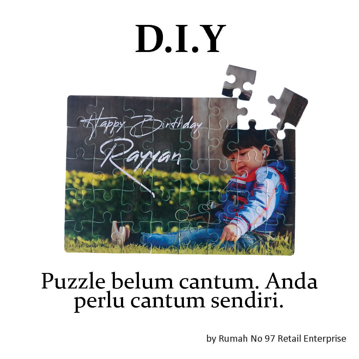Puzzle Custom Saiz A4 (40 pcs) | 20 x 29cm | Gambar Sendiri | Custom Made