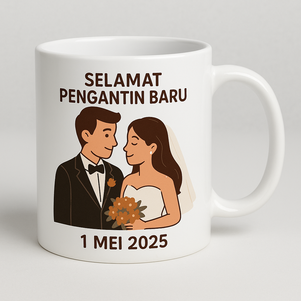 Mug Custom Gambar Sendiri | Cawan Custom Photo Personalized | Hadiah Birthday Anniversary Hari Guru Ibu Bapa Couple BFF