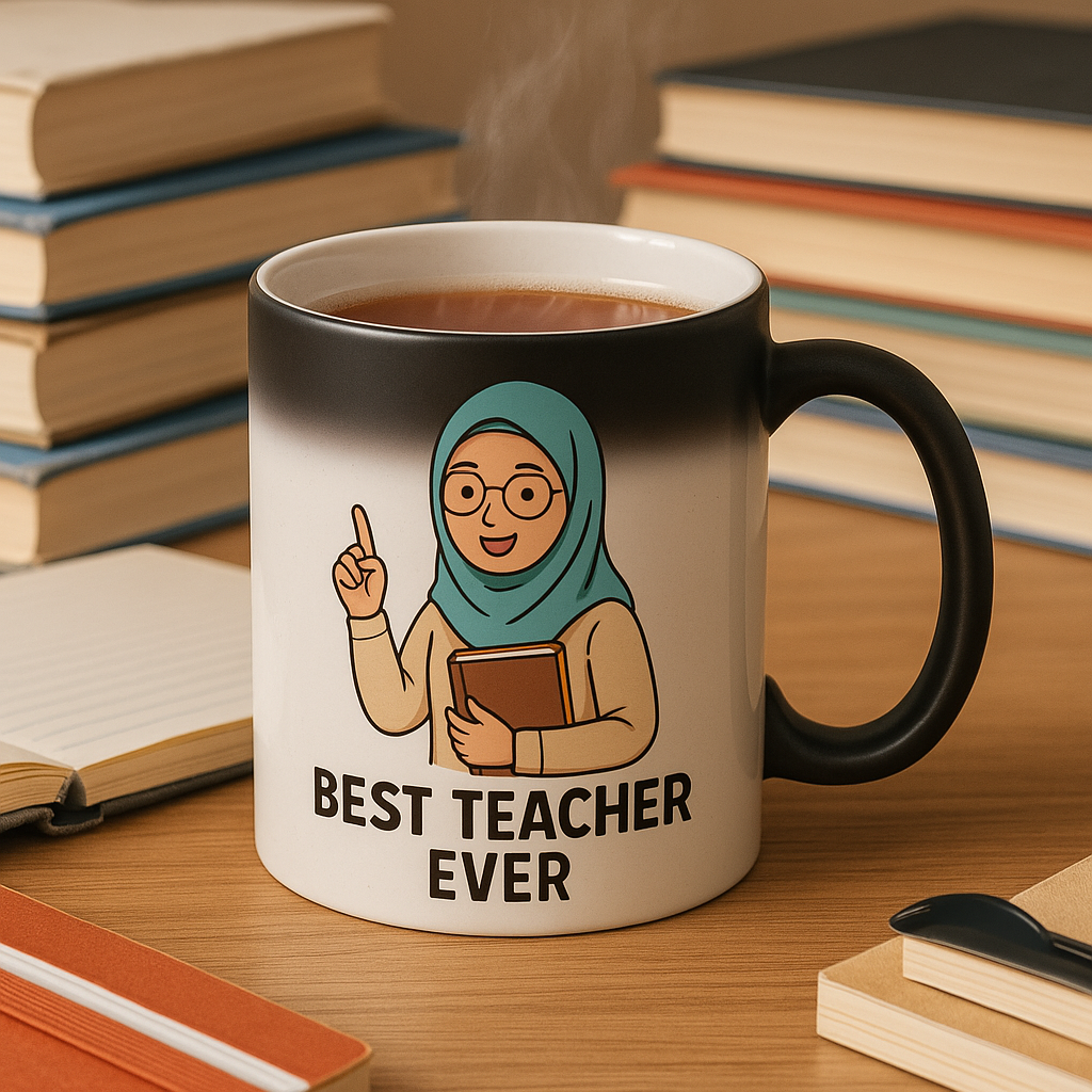 Magic Mug Custom Photo | Cawan Ajaib Tukar Warna Gambar Sendiri | Personalized Hadiah Birthday Anniversary Couple BFF
