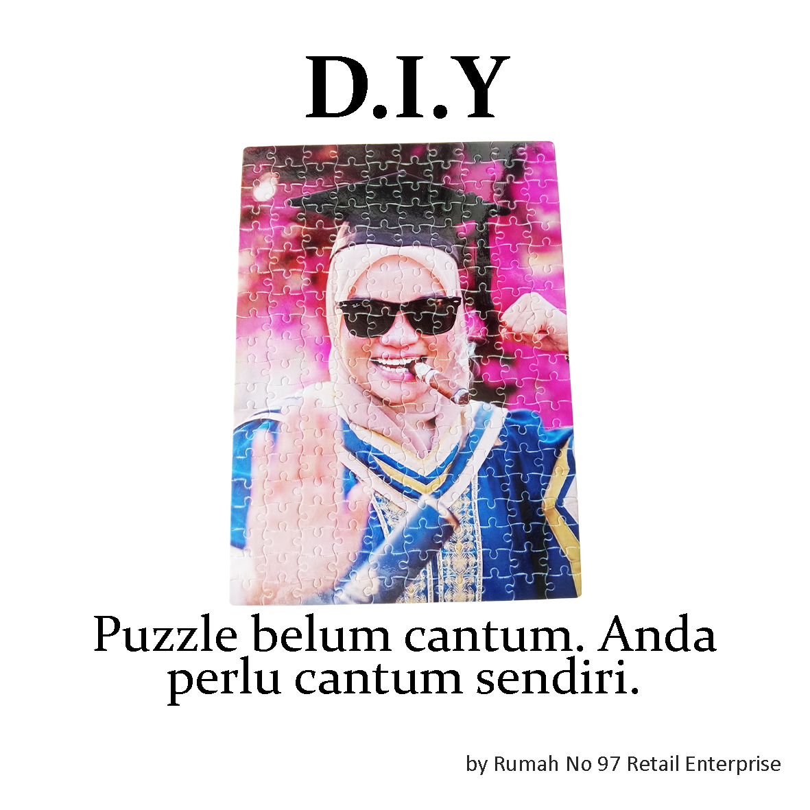 Puzzle Custom Saiz A3 (200 pcs) | 28 x 39cm | Gambar Sendiri | Custom Made