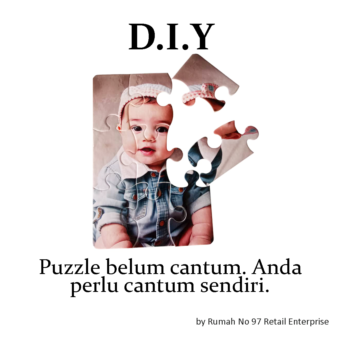 Puzzle Custom Saiz A6 (9 pcs) | 10 x 15cm | Gambar Sendiri | Custom Made