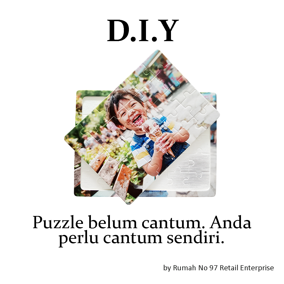 Puzzle Custom Saiz A5 (30 pcs) | 14.5 x 20cm Papan Alas | Gambar Sendiri | Custom Made