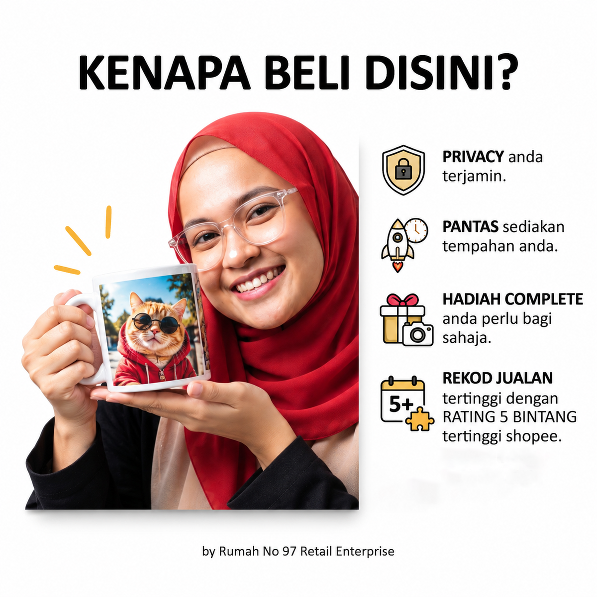 Magic Mug Custom Photo | Cawan Ajaib Tukar Warna Gambar Sendiri | Personalized Hadiah Birthday Anniversary Couple BFF