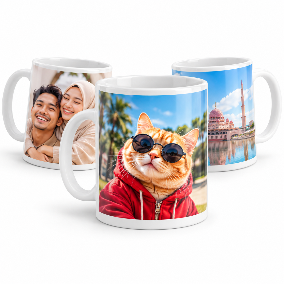 Mug Custom Gambar Sendiri | Cawan Custom Photo Personalized | Hadiah Birthday Anniversary Hari Guru Ibu Bapa Couple BFF